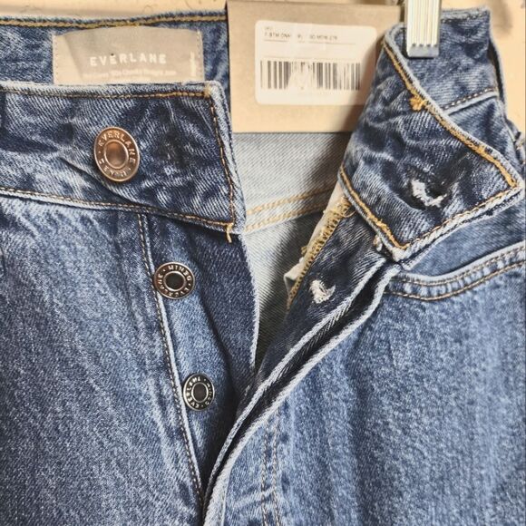 Everlane The Curvy 90's Cheeky Straight Jean Northridge Blue Size 27 - Picture 6 of 9